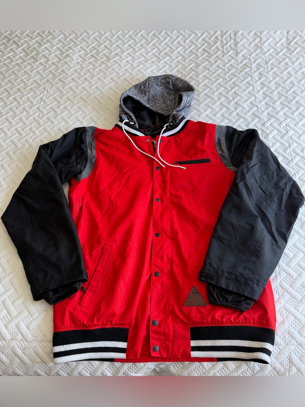 Neff MVP Red Snowboard Jacket Size Large